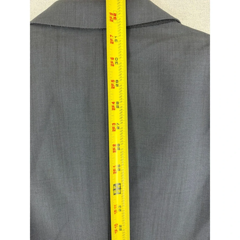 Armani Collezioni Mens 44R Navy Blue 3 Button Wool Blazer Sport Coat Italy 1567